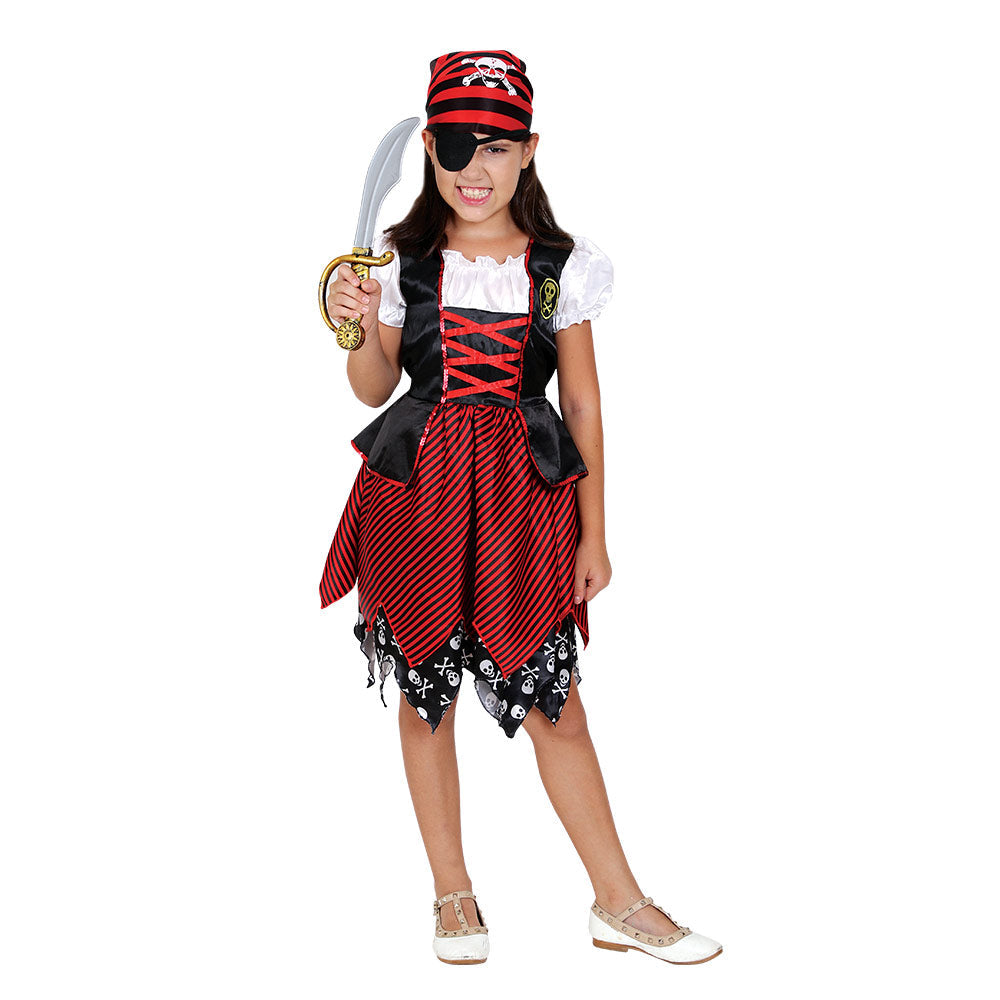 Mad Toys Pirate Girl Halloween Child Costume Set