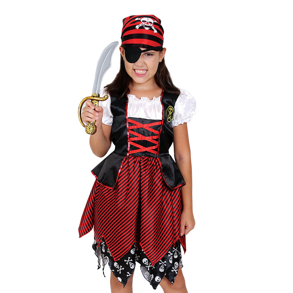 Mad Toys Pirate Girl Halloween Child Costume Set