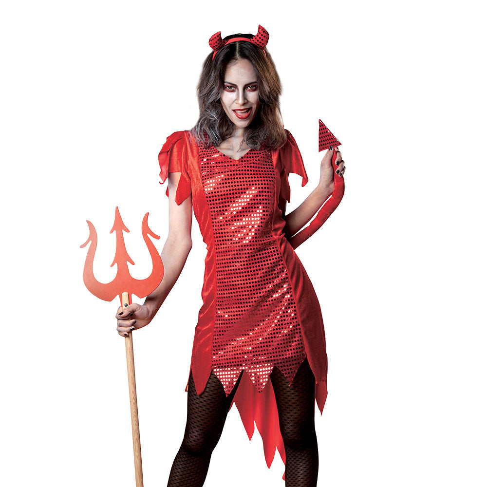 Mad Toys Lady Red Hot Devil Adult Halloween Costume