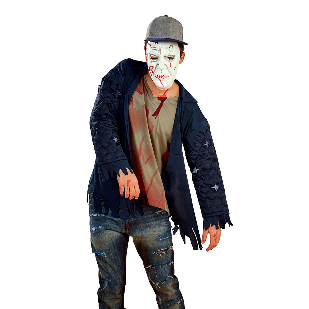 Mad Toys Zombie in Shirt and Mask Adult Halloween Costume