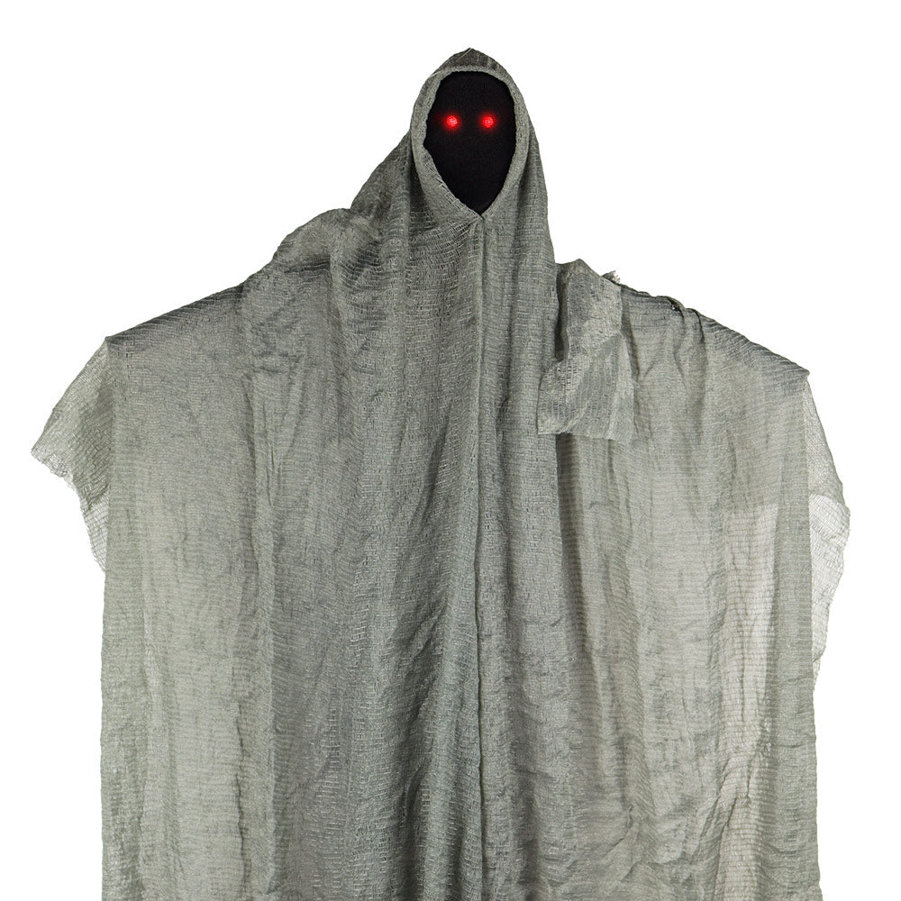 Mad Toys Spooky Hanging Faceless Ghost/ Spectre with Light-Up Eyes Halloween Decoration