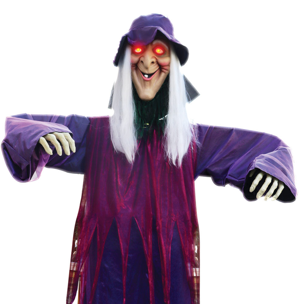Mad Toys Scary 12 Feet High Giant Standing Witch Halloween Decoration