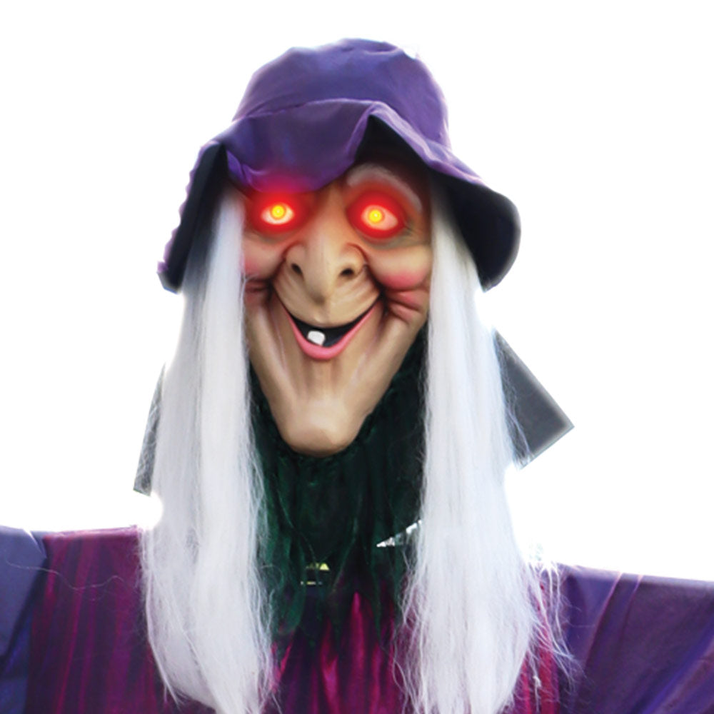 Mad Toys Scary 12 Feet High Giant Standing Witch Halloween Decoration