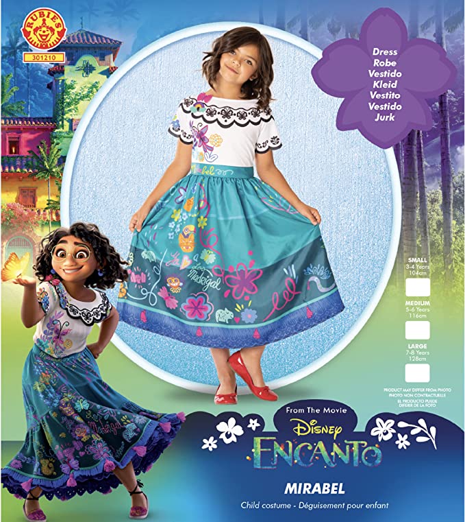 Rubies Disney Encanto Mirabel Book Week and World Book Day Halloween Child Costume