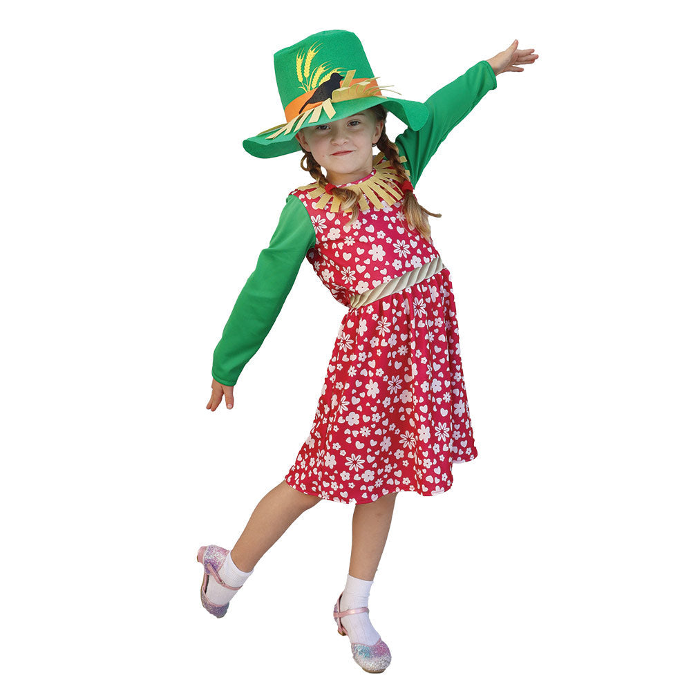 Mad Toys Scarecrow Girl Book Week and World Book Day Roleplay Halloween Child Costumes