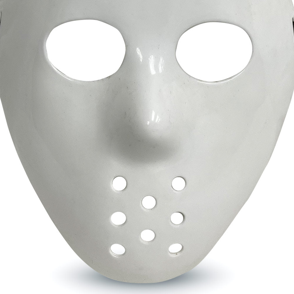 Mad Toys Spooky White Hockey Mask Halloween Costumes Accessory for Kids and Adults