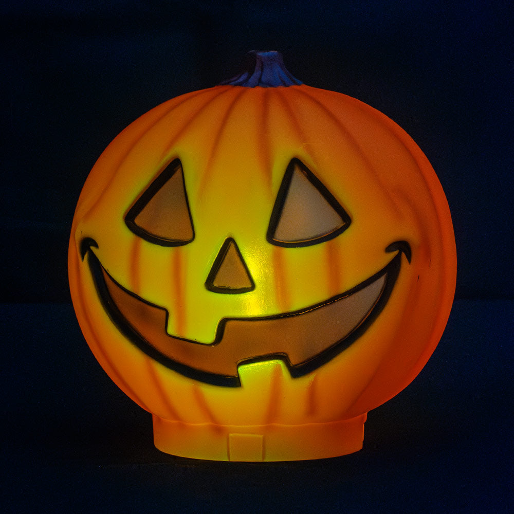Mad Toys Creepy 9-Inch Light-Up Pumpkin Halloween Decoration