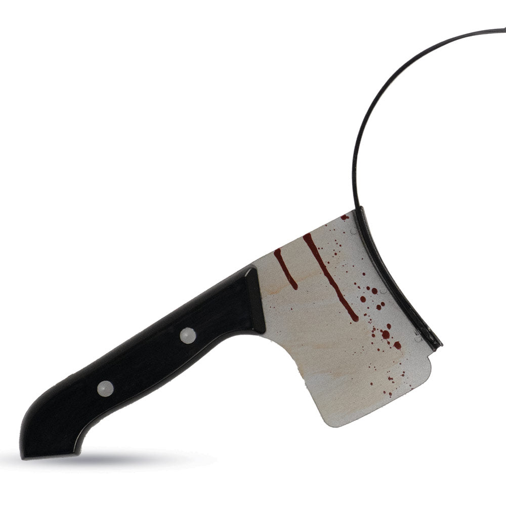 Mad Toys Creepy Zombie Fake Cleaver Headband Halloween Costumes Accessory for Kids and Adults