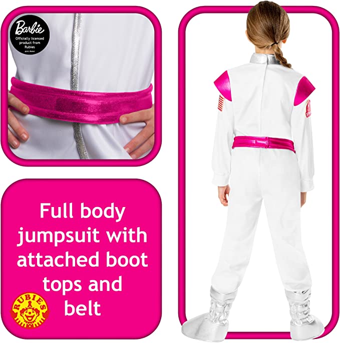 Rubie's Official Licensed Mattel Barbie Astronaut Book Week and World Book Day Child Costume