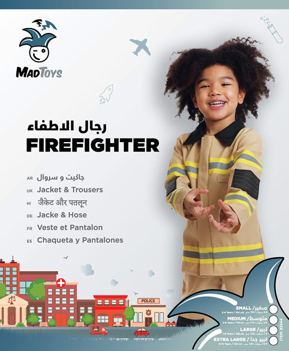 Mad Toys Firefighter Kids Professions National Day Costumes