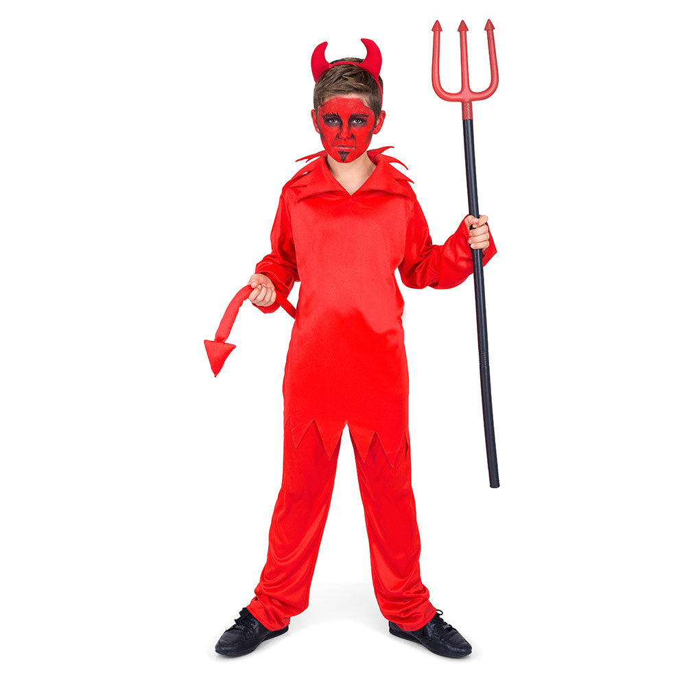 Mad Toys Red Devil Kids Halloween Costume Set with Headband