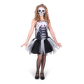Mad Toys Skeleton Tutu Dress Kids Halloween Girls Costume