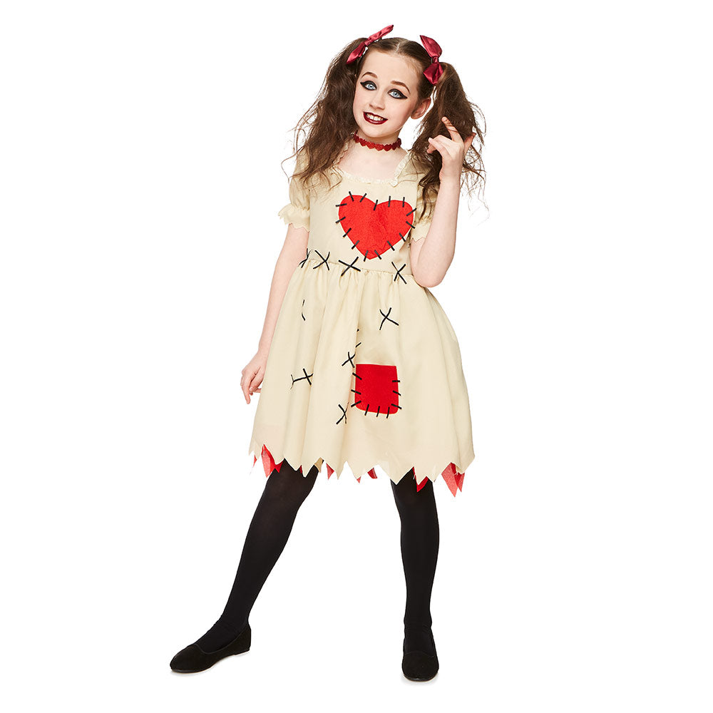 Mad Toys Voodoo Doll Dress Kids Halloween Girls Costume