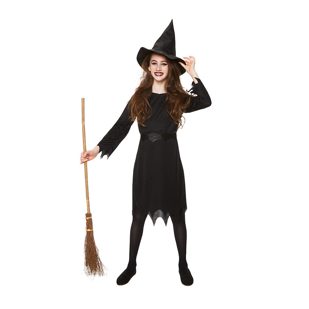 Mad Toys Witch Sorceress Kids Dress with Hat Halloween Child Costume