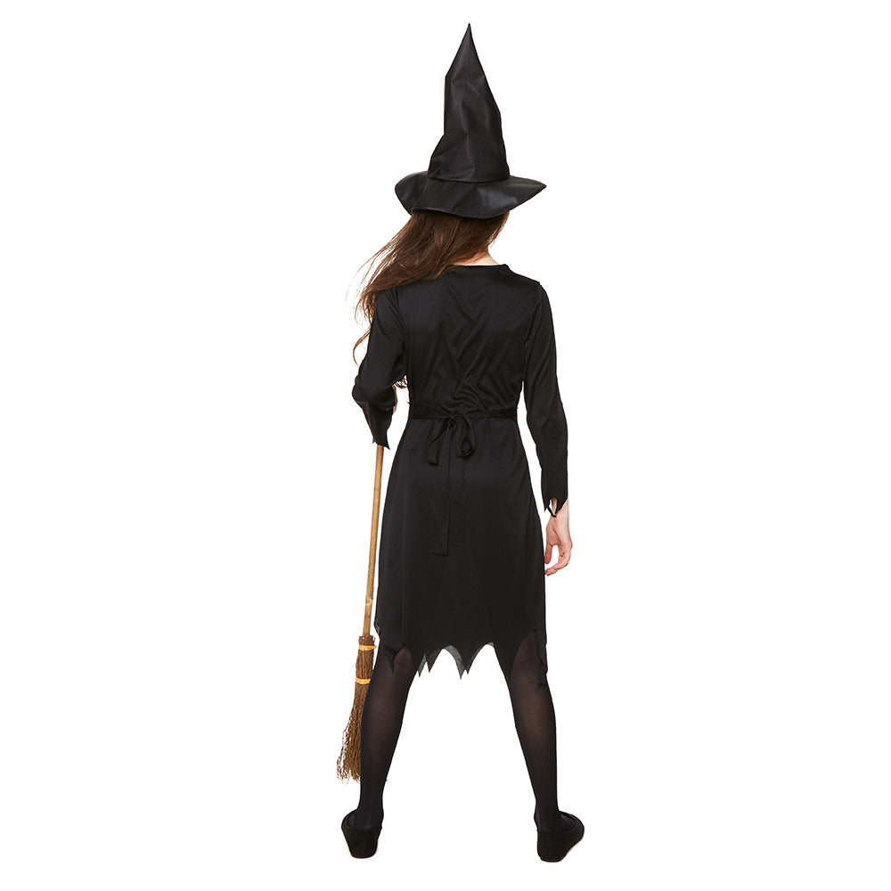 Mad Toys Witch Sorceress Kids Dress with Hat Halloween Child Costume