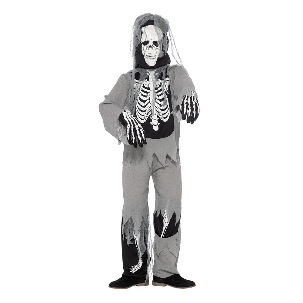 Mad Toys Ghostly Skeleton Halloween Kids Costume