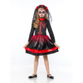Mad Toys Red Day Of The Dead Senorita Kids Halloween Dress Up Costume