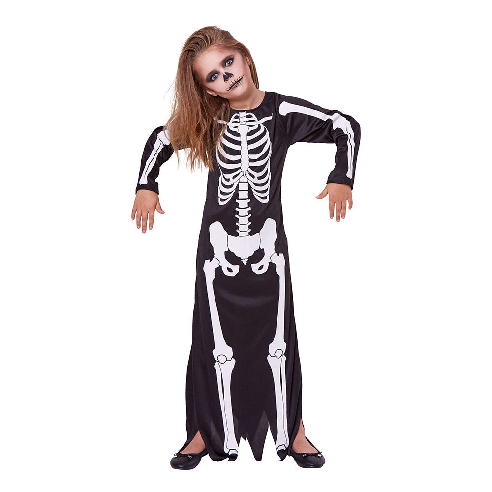 Mad Toys Skeleton Dress Kids Halloween Costume
