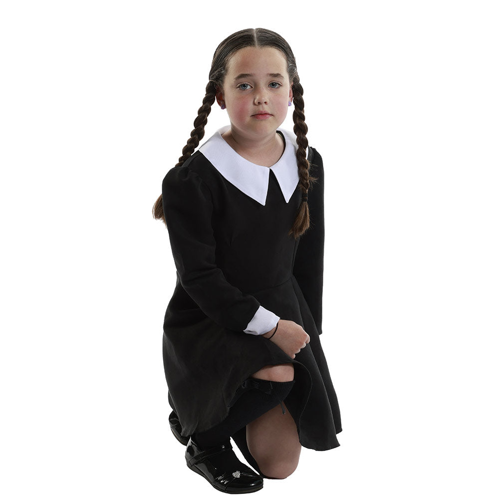 Mad Toys Haunted Child Black Dress Kids Halloween Costume