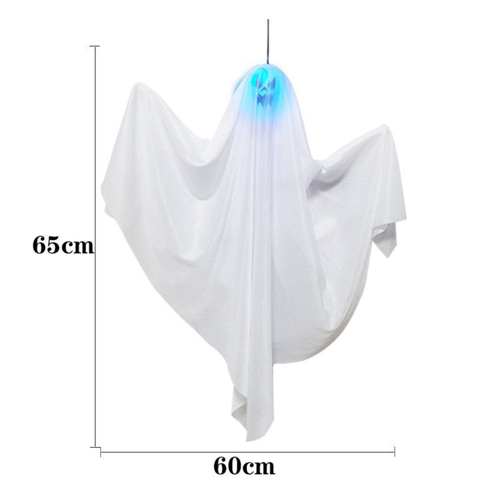 Mad Toys LED Multi-Coloured Hanging Ghost 3 pcs Halloween Decoration
