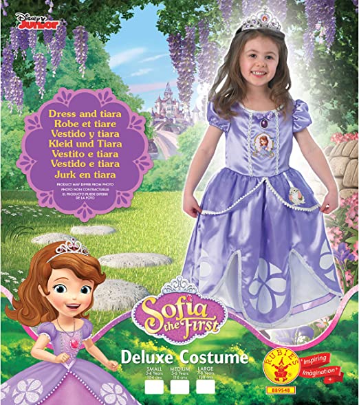 Rubies Disney Official Sofia the First Deluxe Toddler Book Week and World Book Day Halloween Child Costume