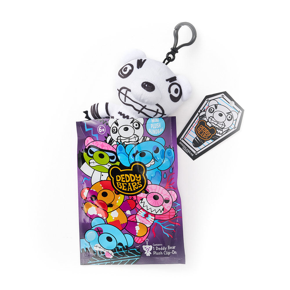 Deddy Bears Mystery Blind Bags 12cm Collectible Plush Toy with Bag Clip, Assorted