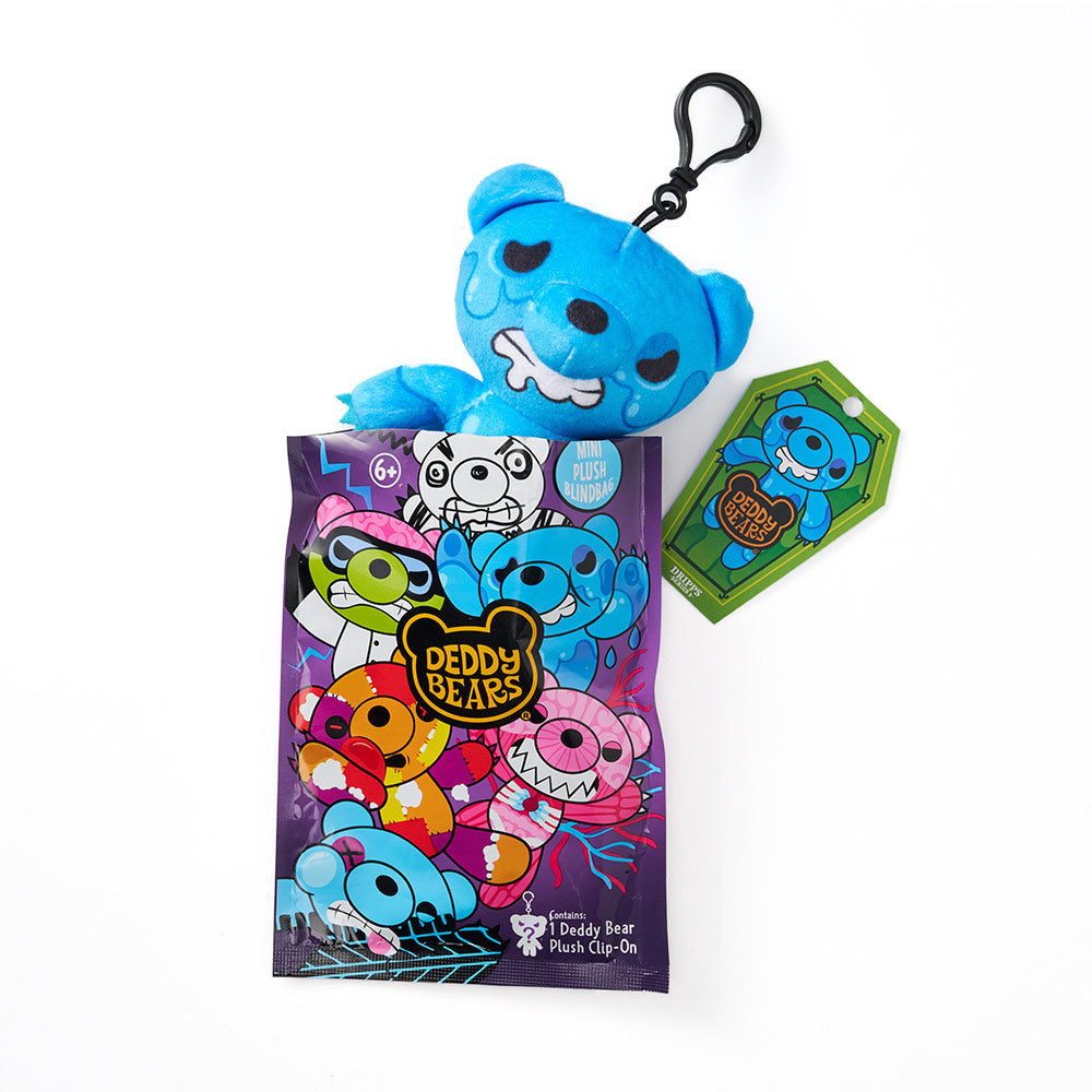 Deddy Bears Mystery Blind Bags 12cm Collectible Plush Toy with Bag Clip, Assorted