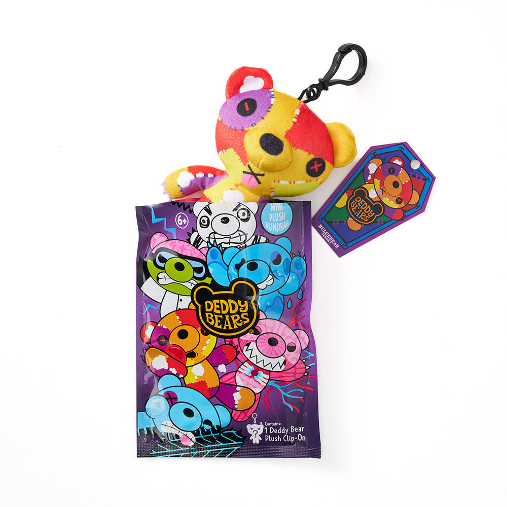 Deddy Bears Mystery Blind Bags 12cm Collectible Plush Toy with Bag Clip, Assorted