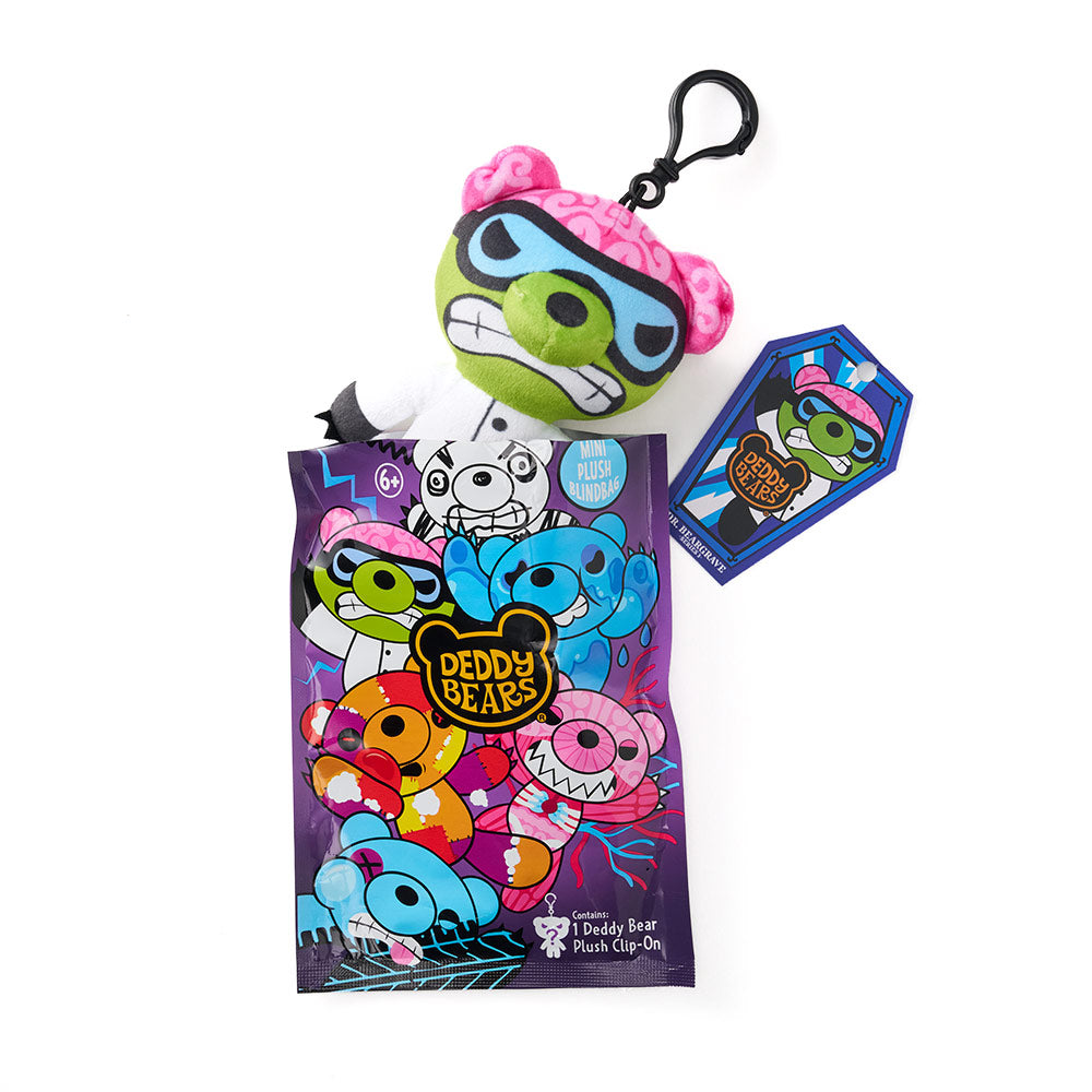 Deddy Bears Mystery Blind Bags 12cm Collectible Plush Toy with Bag Clip, Assorted