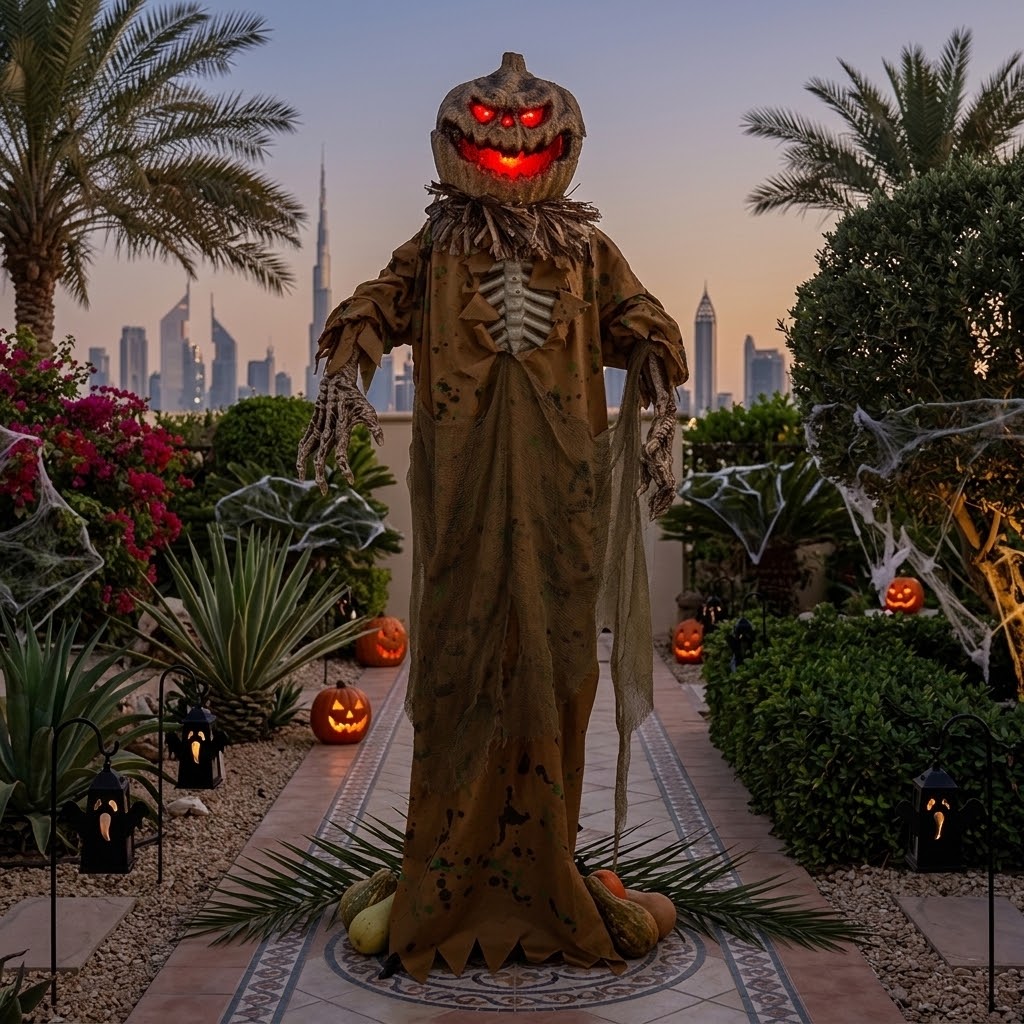 Mad Toys 5 Feet 7 Inches Tall Standing Pop-Up Head Pumpkin Head Halloween Decoration